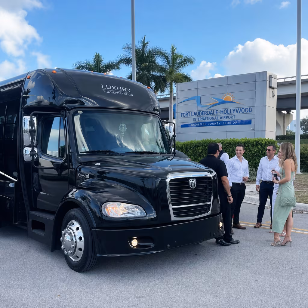 Rent a Bus to Fort Lauderdale-Hollywood International Airport Group