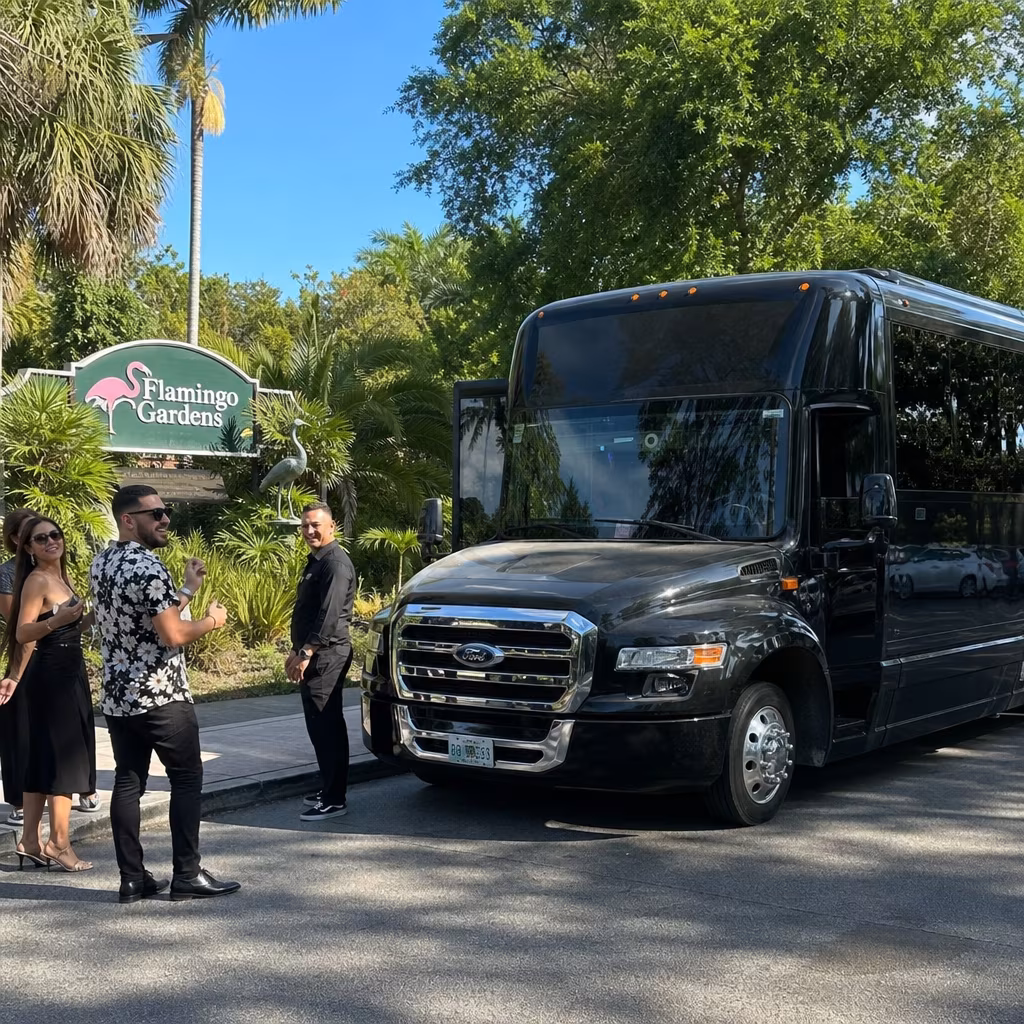 Rent a Bus to Flamingo Gardens
