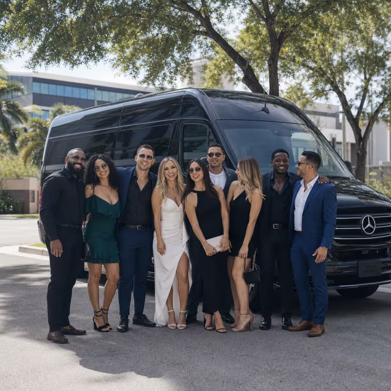 Davie Bachelor & Bachelorette Transportation fleet vehicle