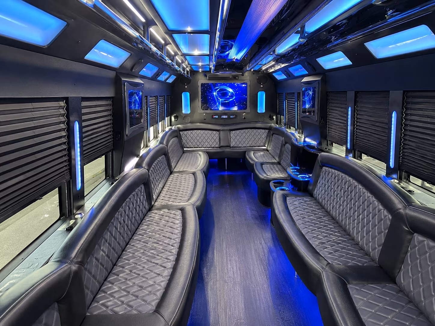 Davie Birthday, Sweet 16, & Quinceañera Transportation party bus exterior