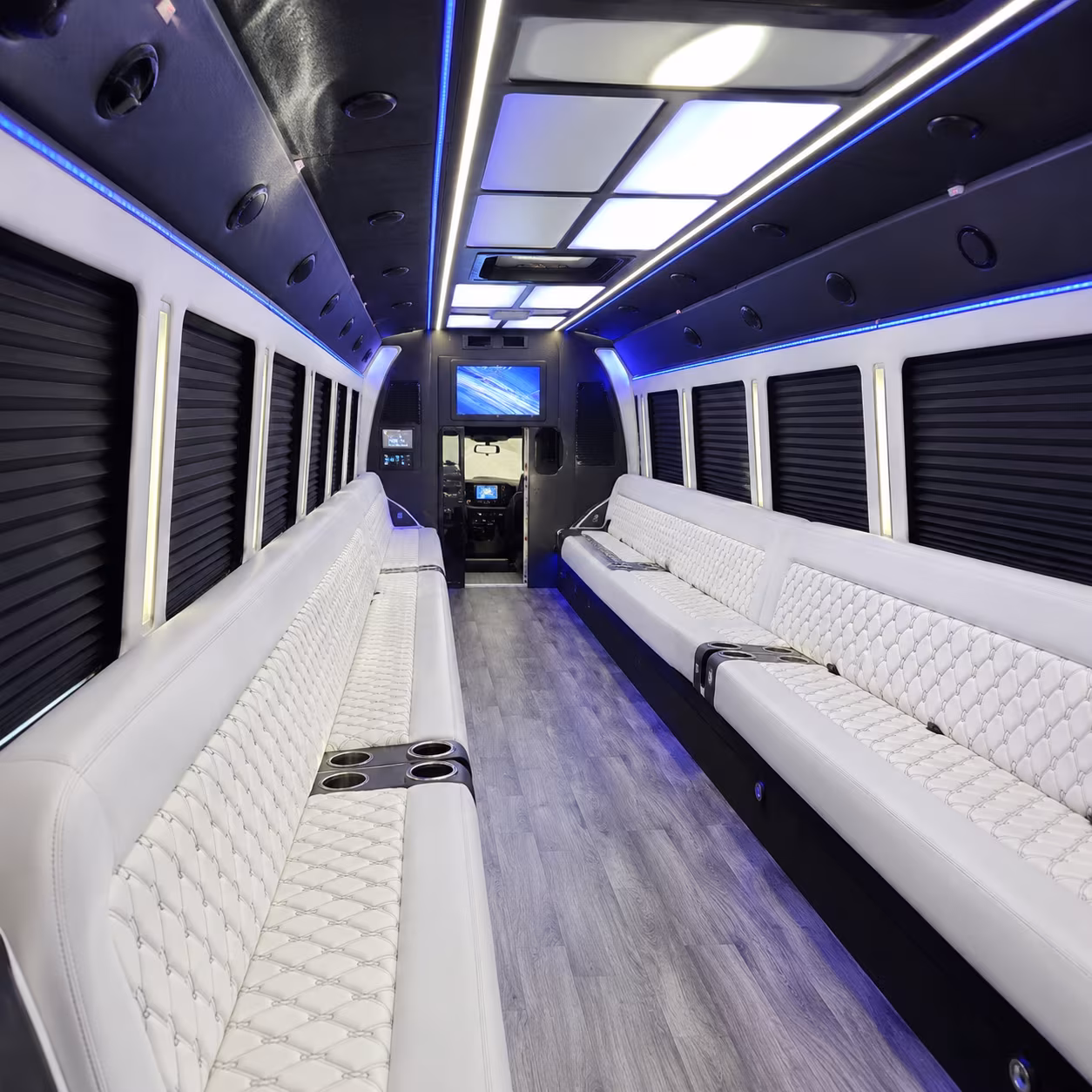 Davie Birthday, Sweet 16, & Quinceañera Transportation party bus exterior