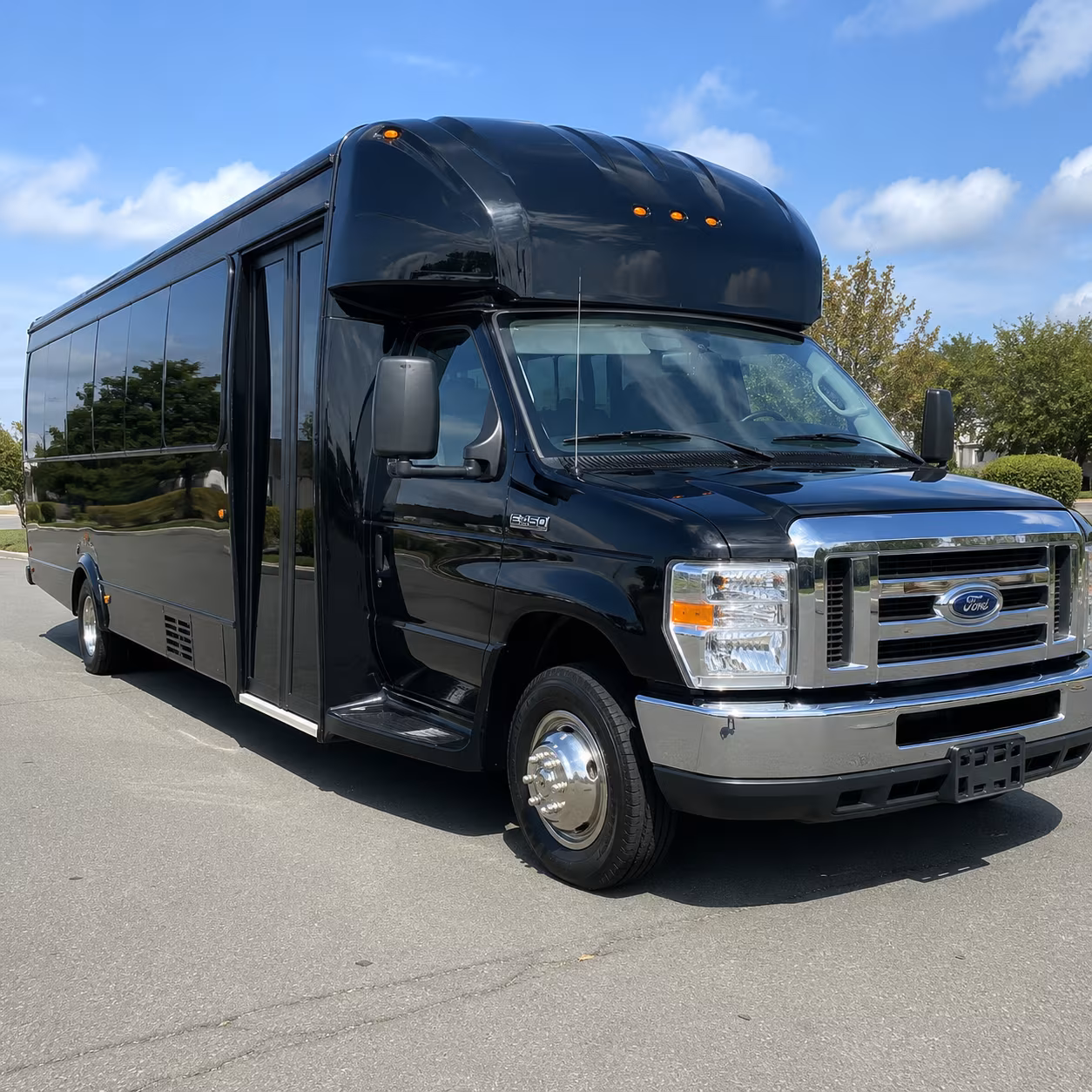 Davie Birthday, Sweet 16, & Quinceañera Transportation party bus exterior