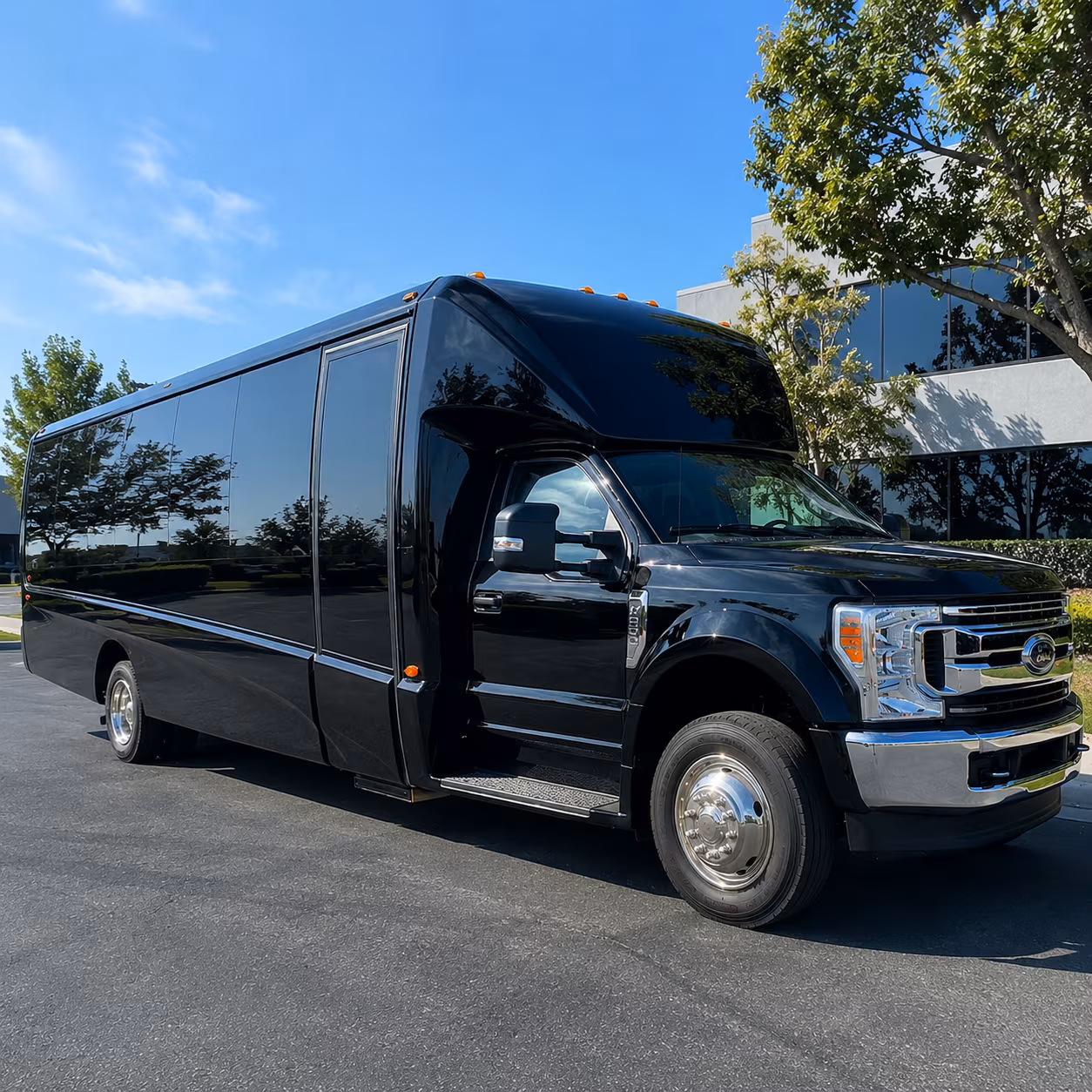 Davie Corporate Transportation party bus exterior