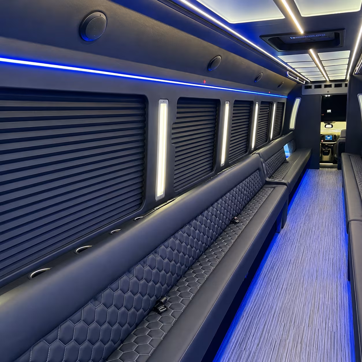 Davie Private Event Transportation party bus exterior