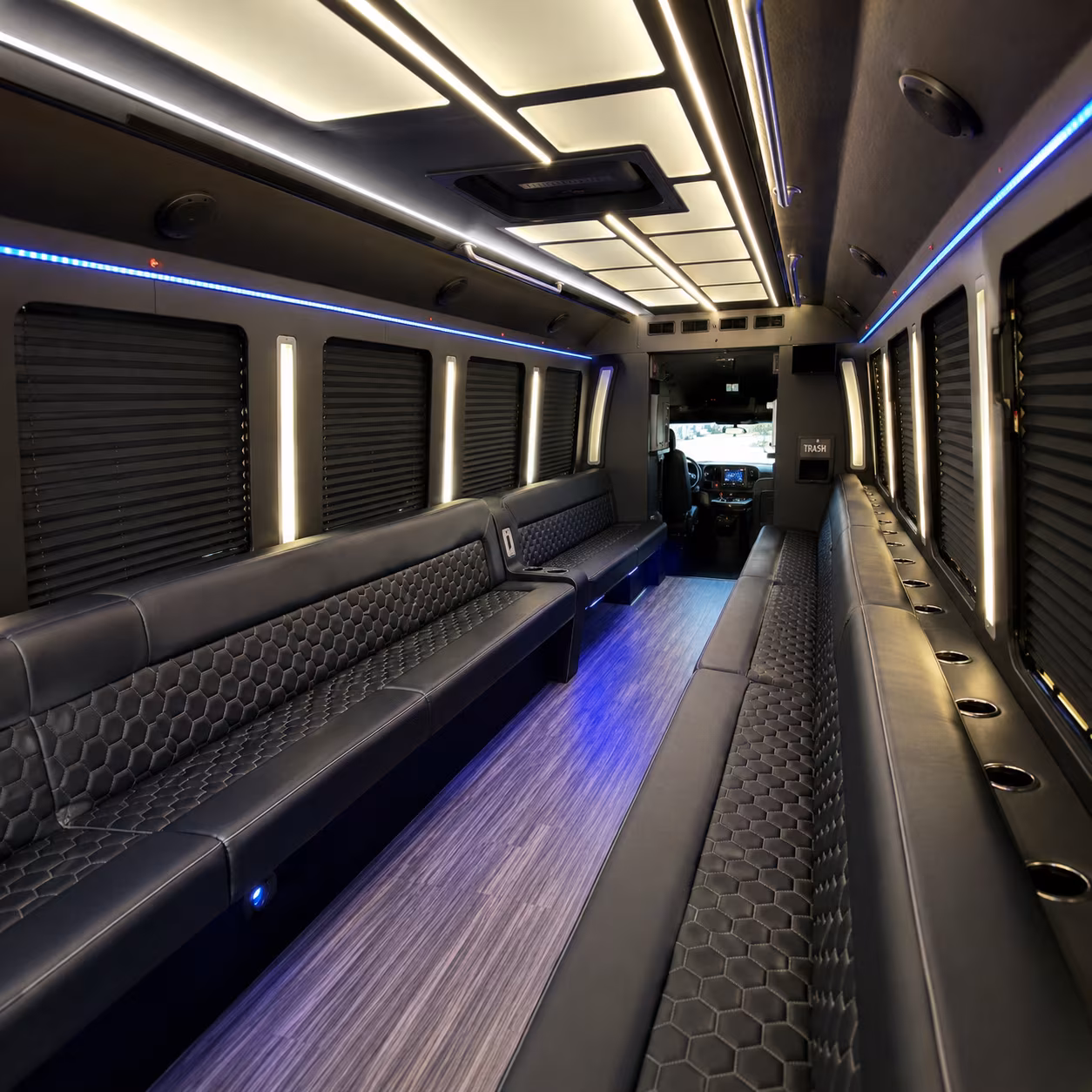Davie Private Event Transportation party bus exterior