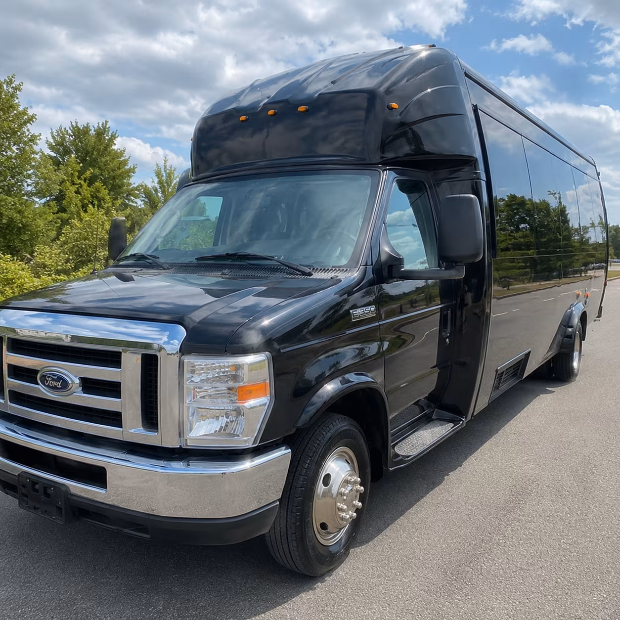 Davie Wedding Transportation party bus exterior