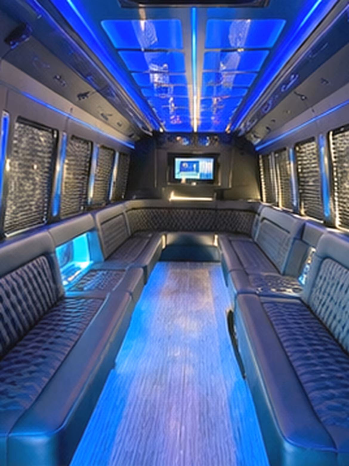 Davie Winery Tour & Pub Crawl Transportation party bus interior