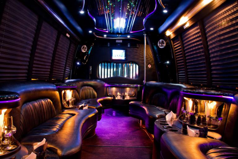 Key West 22 Passenger Party Bus Interior