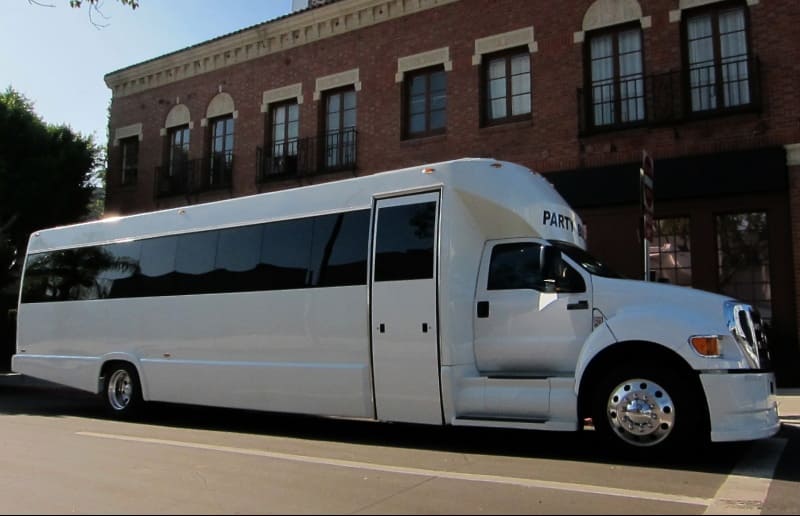 Pompano Beach 30 Passenger Party Bus White